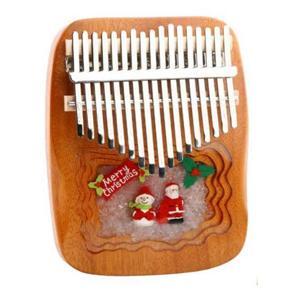 Kalimba Thumb Piano 17 Keys,with Tune Hammer,Wooden Finger Piano,Portable Mbira Finger Piano Gifts for Music r,Etc