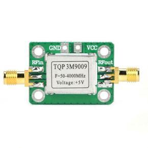 High linear RF broadband low noise amplifier With shield TQP3M9009 Wide operating frequency range Fixed gain amplification-Green+gold