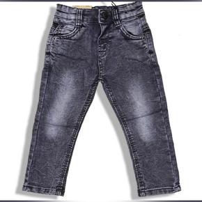 Ash Color Cotton Stretch Denim Jeans Pant For Boys