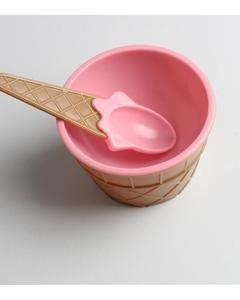 Ice Cream Cup With Spoon