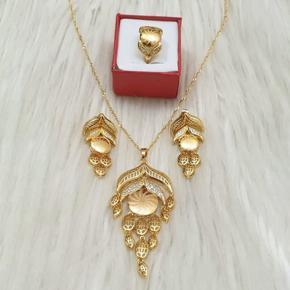 Traditional Matte Gold Plated Necklace