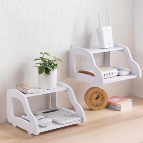 Wifi Router Stand Shelf Double Layer Wall Mounted Shelf Home decorator(Magic Gift Store)