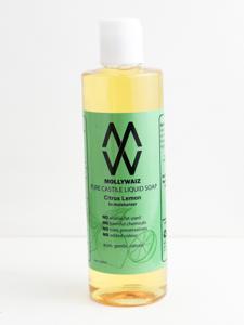 Mollywaiz Pure Castile Liquid Soap CITRUS LEMON 300ML (Facial Wash & Body Wash) FOR MEN AND WOMEN