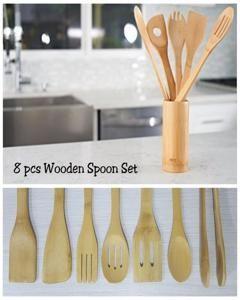 Az Wooden Spoon Set - 08 Pcs