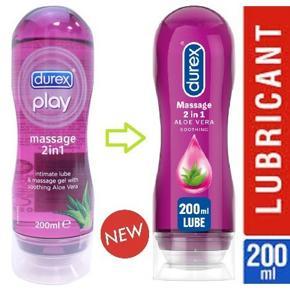 2 in 1 Durex Play Aloe Vera Massage Lubricants Gel - 200ml