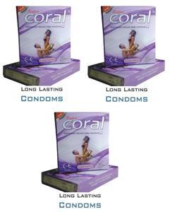 Coral Salsa Long Lastiing Condom (3s X 3) = 9pcs