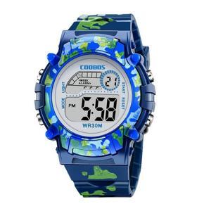 Coobos Children'S Colorful Luminous Student Electronic Watch