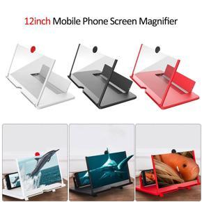 12 inchi 3D Mobile Phone Screen Amplifier Foldable Glass, Phone Holder, Movie/Video Magnifier for Smartphone Enlarged Screen
