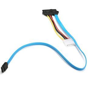 SAS Serial Attached SCSI SFF-8482 to SATA HDD Hard Drive Adapter Cord Cable - blue
