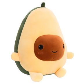 Cute Avocado Plush Doll Toy For Kids Fruit Shape Back Cushion Pillow Home Decorations