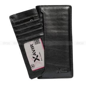 XAVIR Authentic Lather Wallet XW-09 Black