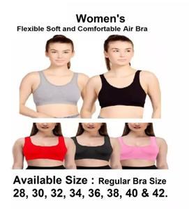 Air Bra and full Coverage Bra Flexible Premium and Soft and Comfortable and Cool Feel Bra for Women