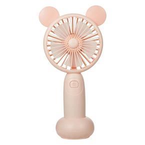 REMAX Mute Small Fan, Intelligent Mute 2 Levels  Wind Power Mini Small Fan Rechargeable USB Fan with LED Light-Pink