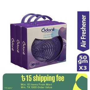 Odonil Natural Air Freshener Block Lavender Meadows - 50g Hanger Model (Buy 2 Get 1 Free)