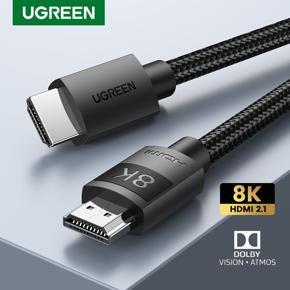 Ugreen HDMI 2.1 HDMI 2.0 Cable Ultra High-speed 8K/60Hz 4K/120Hz for Xiaomi Mi Box PS5 HDMI Splitter Cable HDMI Dolby Vision 48Gbps HDMI