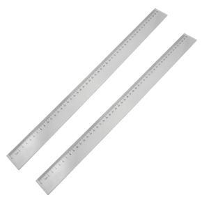 XHHDQES 2X 50cm Clear Plastic Measuring Long Straight Centimeter Ruler