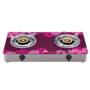 Walton Double Burner Glass Gas Stove (Gd Eco 02) Wgs-Gdc10 (Lpg)