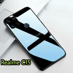 Glass Case back cover FOR Realme C15