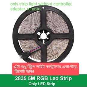 RGB 2835, 3 color Led strip Light 5 miter ( only strip light without controller adapter)