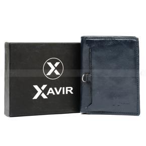XAVIR Authentic Lather Wallet XW-04 Blue