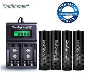 Doublepow UK95 USB LED Intelligent Rapid Charger WITH 4piece AA-2700mAh ni-mh battery combo pack