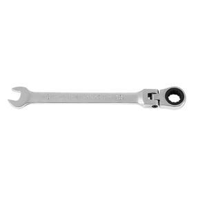 1PC Flexible Head Ratchet Metric Spanner Open End And Ring Wrenches Tool 10mm