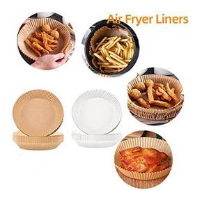 ARELENE Air Fryer Parchment Paper Liners Non-Stick Disposable Liners Basket Unperforated Round Parchment Paper(100Pcs)