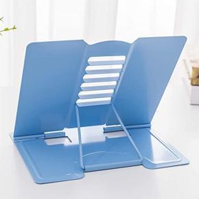 Multi-Function Metal Book Stand Portable Adjustable Reading Rest Holder Anti-Slip Stable Bookend Cookbook Cook Recipe Document Holder Simple Folding Bookrest Table Tray for Home Office School,Music St