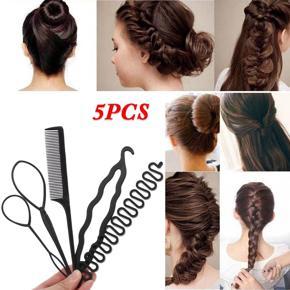 High Quality Braid Tools Easy To Hair Styling Accessories For Girls (Set Of 5 Pcs)-New Hair Styling Tools