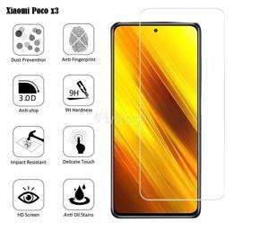 For Xiaomi Poco X3 Tempered Glass Screen Protector 2.5D -Transparent