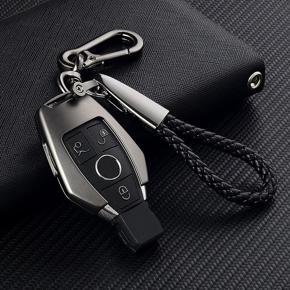 Key Holder For Mercedes Benz W203 W204 W212 C180 GLK300 CLS CLK CLA SLK C  E - Black (black)