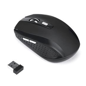 USB7500 Wireless Mouse 2.4g with Side Key Mouse Portable Optical Mouse - black