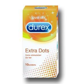 Durex Extra Dots Condoms 10Pcs Pack INDIAN