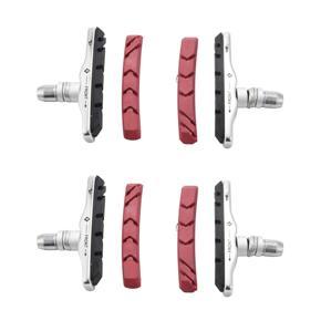 ARELENE Soldier 2 Pair Mountain Road Bike Bicycle Brake Pad Rubber Shoes Replacement Durable Bicycle Brake Pads Holder Cycling