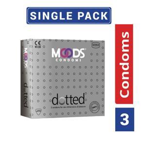 Moods Dotted Condom Single Pack- 3 pcs