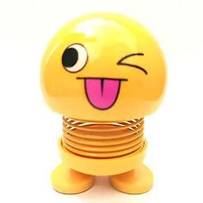 HarnezZ Emoji Smiley Doll, Cute Emoji Bobble Head Dolls