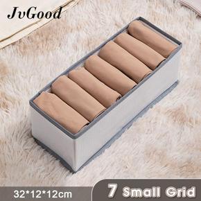 JvGood Storage Box Clothes Wardrobe Organizers Compartments Storage Boxes Underwear Drawer Household Foldable Storage Case Washable Storage Box Dust-proof Organizer with Handle Zipper