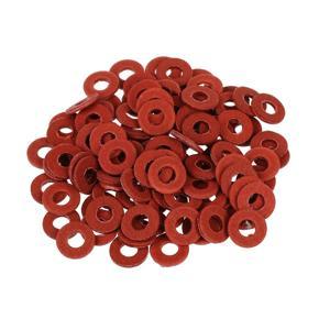 SODIAL(R) 100PCS Red Motherboard Screw Insulating Fiber Washers