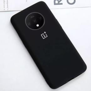 OnePlus 7T Liquid Silicone luxurious Soft Back Case inside Brush