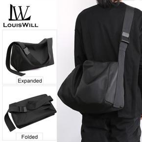 LouisWill Men Bags Large Capacity Shoulder Bag Waterproof Crossbody Bag Messenger Bag Postman Casual Bag Tooling Bag for Sport Street Travel Outdoor