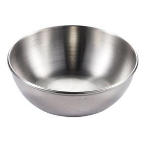 Seasoning Dish Round Rust-proof Stainless Steel Household Small Metal Sauce Plate for Home