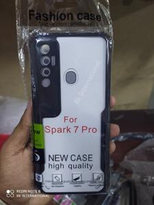 For TECNO Spark 7 Pro Shockproof Bumper Camera Protect case back cover