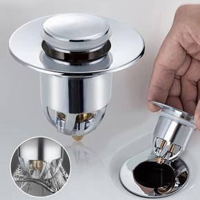 Pressure Bounce Basin Pop-Up Drain Filter Bathroom Shower Sink Filter Plug Hair Extension Bathtub Plug Kitchen Hardware Accessories