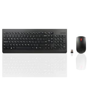 For Lenovo Office Wired Keyboard And Wireless Mouse Set Usb Interface - Black