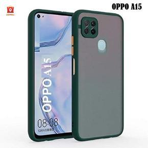 OPPO A15 Translucent Smoky Matte Cover (Shockproof And Anti-Drop Protection) Frosted Case