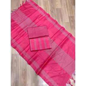 Nazmul Boutique House Special Barmis Tat Cotton Unstitched Three Piece Shalwar Kameez (3 Piece) - Dress For Girls - 3 Pice Dress - Three Piece