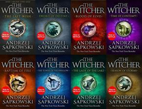 The Witcher Series by Andrzej Sapkowski 8 Books Collection Set (The Last Wish, Blood of Elves, Time of Contempt, Baptism of Fire, Tower of The Swallow, Lady of The Lake, Season of Storms)