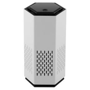 Small Air Purifier Contact Type with Light for Home Desktop Air Cleaner Filters Removal Smoke Odors Formaldehyde White