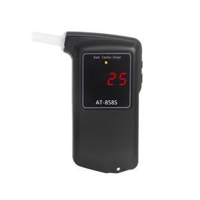 GMTOP Professional Breathalyzer Portable Digital Breath Alco-hol Tester Alco-hol Tester Meter with 10pcs Transparent Mouthpieces Alco-hol Tester Meter Analyzer Detector AT-858