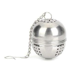 Spice and Seasoning Filter Ball with Hanging Hook - Silver